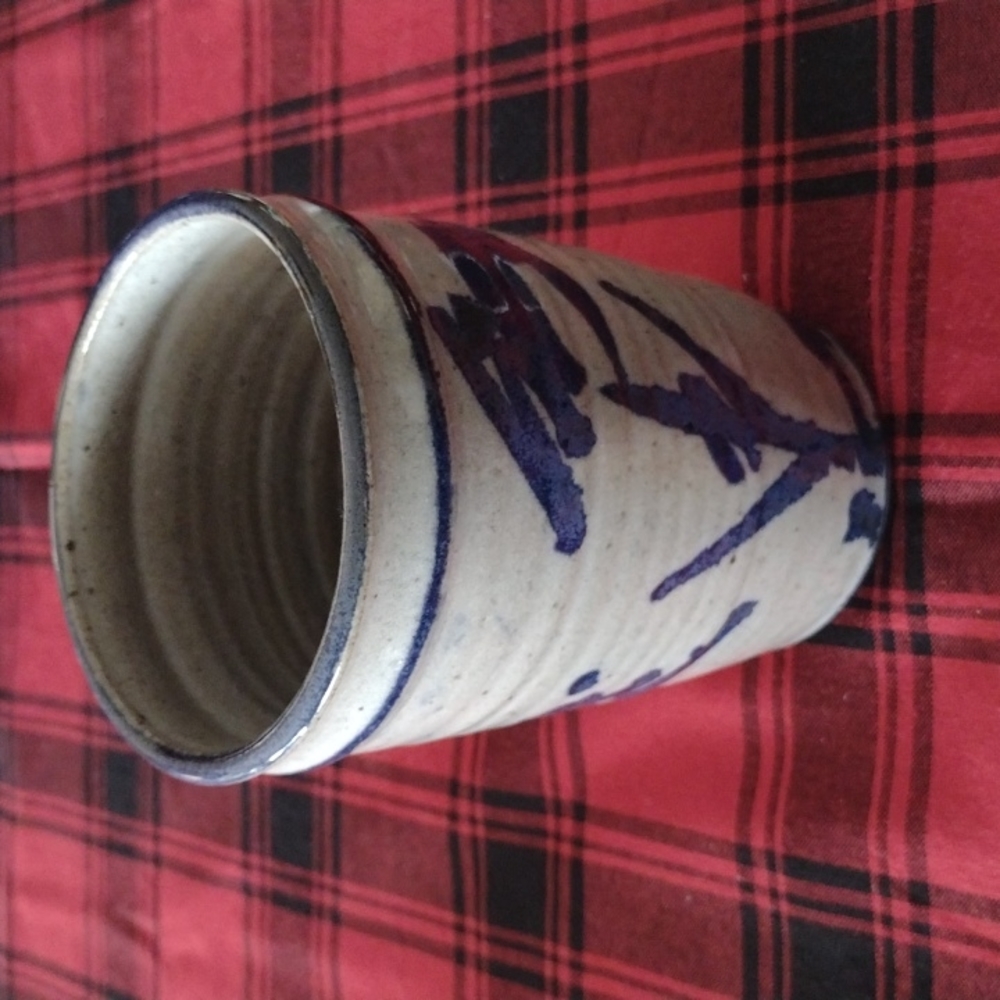 Salt Glazed Chinese Pottery Vase (b600)